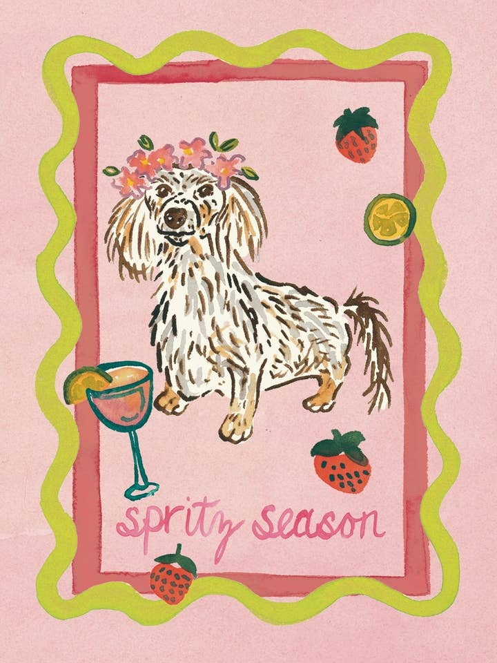 Colección Dachshund: Impresión de Arte Fino Temporada de Spritz para venta al por mayor de artxnikki