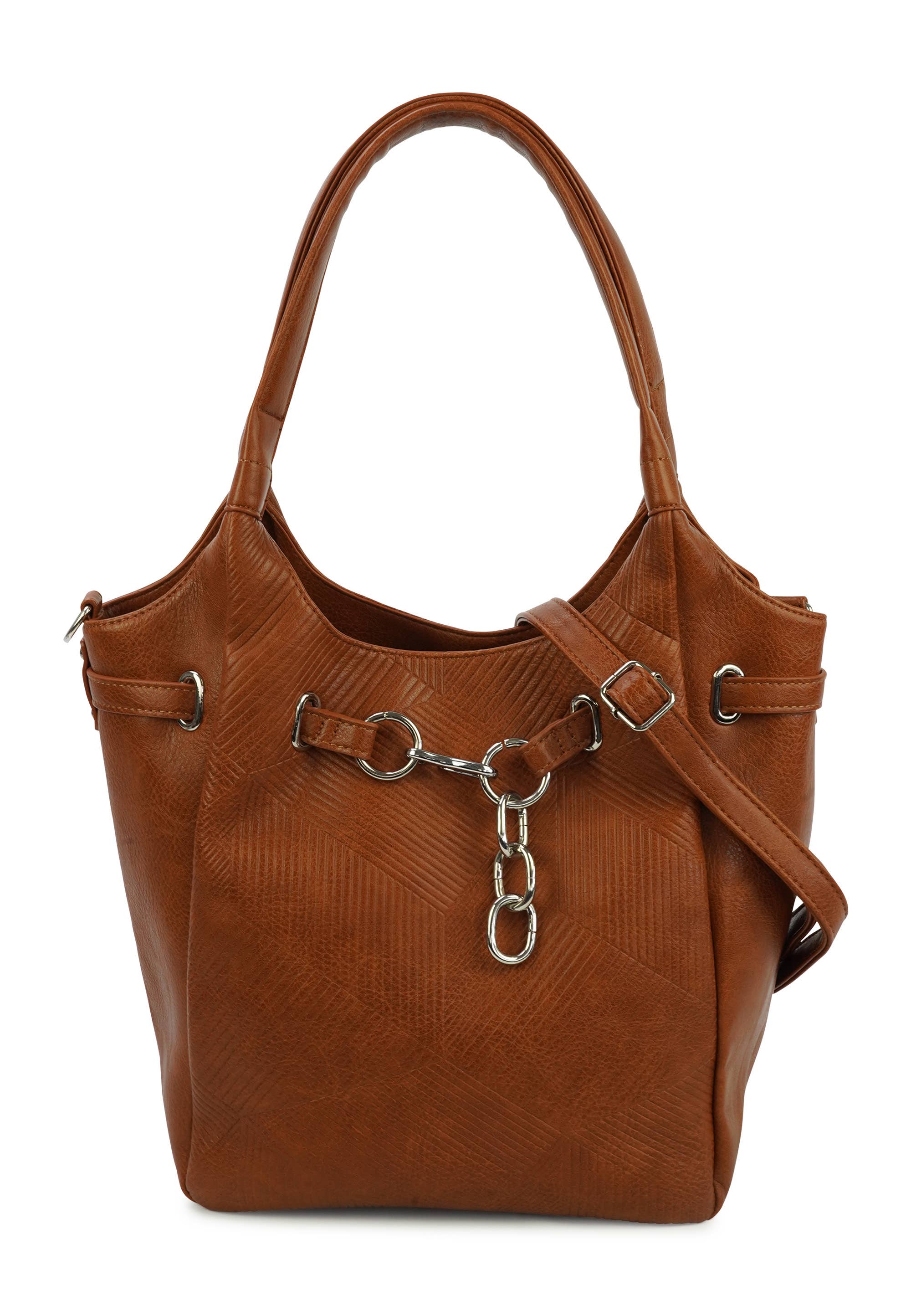 HJS - Vente Porte-document – femme - Sac à bandoulière 'PAIGE' - Élégant sac avec détail chaîne7