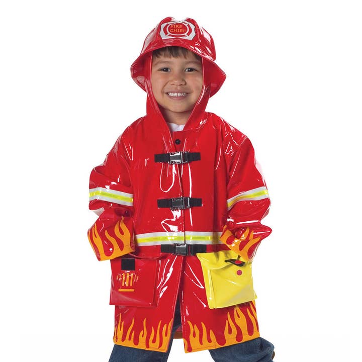 Kidorable - Wholesale Raincoat - Kids - Kidorable Fireman Raincoat with Kidorable Carved Hangers