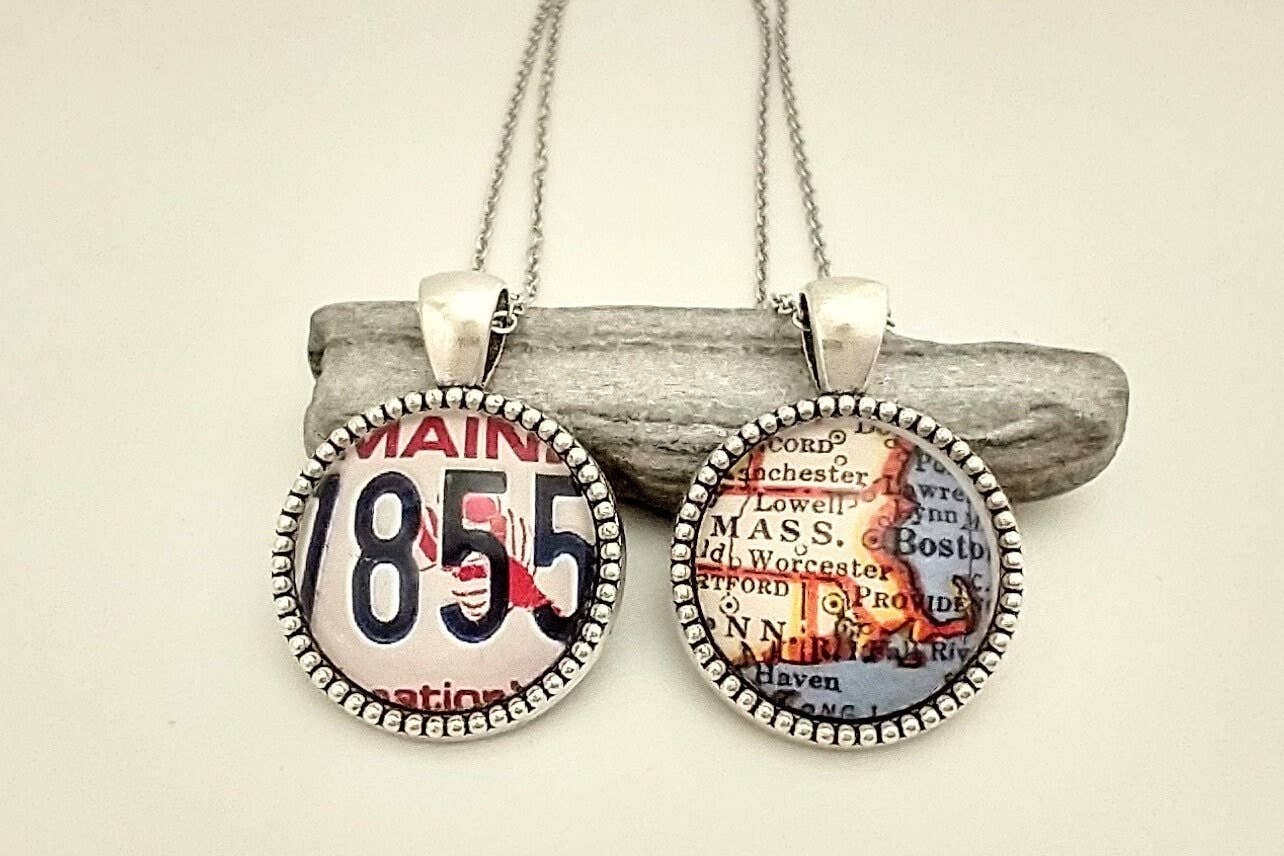 Piccadilly Pendants - Venta al por mayor Collares con colgantes/abalorios - Collar de brújula personalizada, collar de geografía9