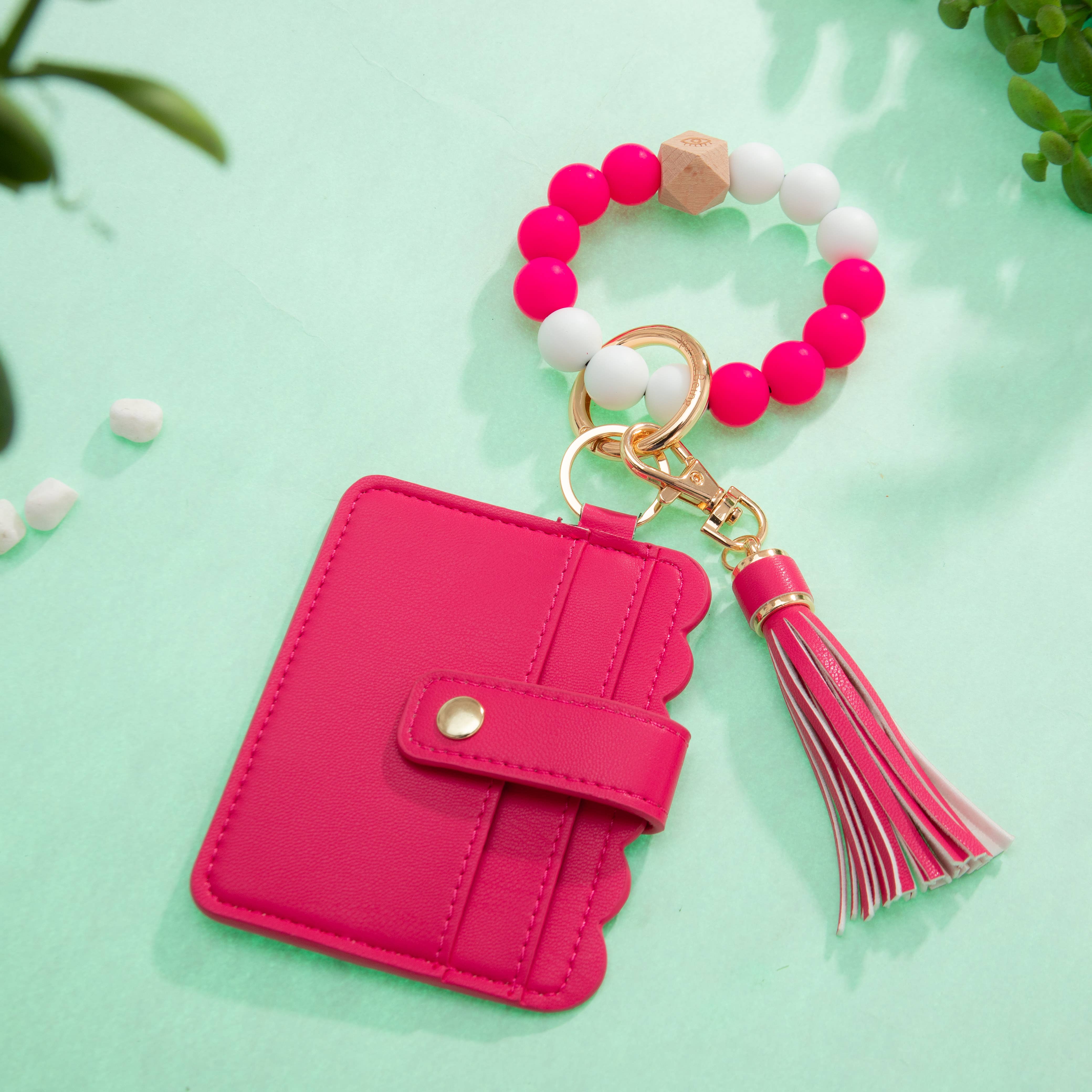 Sparkle Being – Engroshandel Armbånd – Silikone-Armbånd med Tegnebog og Nøglering - Sødt Kortetui9