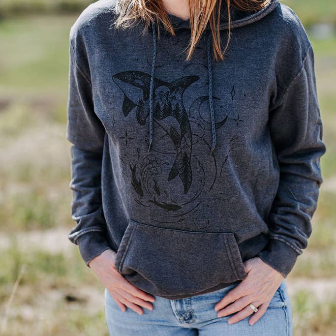 Hoodie / sweatshirt / Orca hoodie for wholesale by Edgy Moose Designs