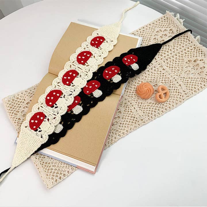 Funkyrel® Atzbranding Limited - Vendita all'ingrosso Fascia per capelli - Donna - Haila - Fascia per capelli a forma di fungo all'uncinetto2