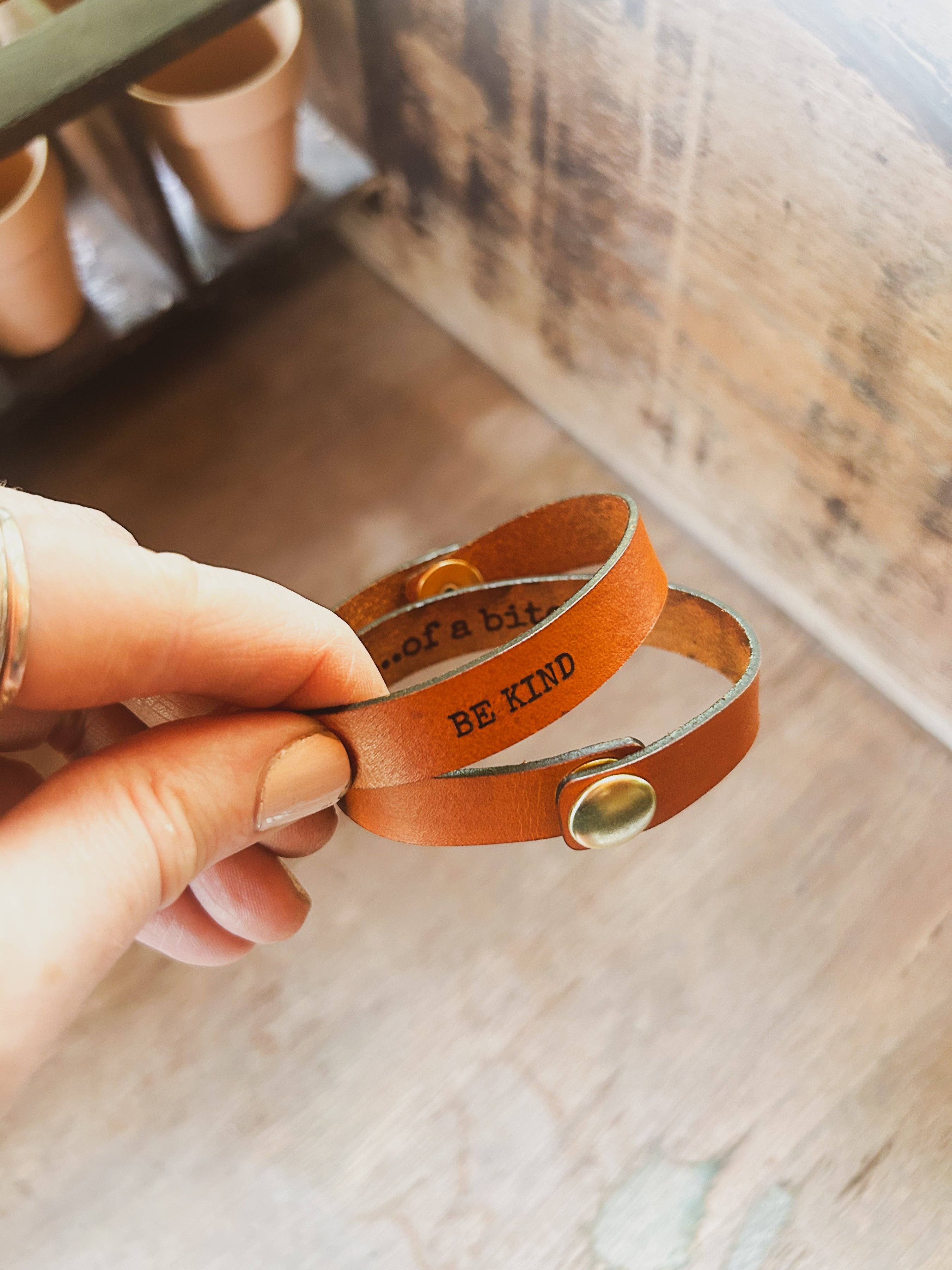 Left Grain - Wholesale Cuff Bracelet - Be Kind.....of a B..... Friendship Bracelet2