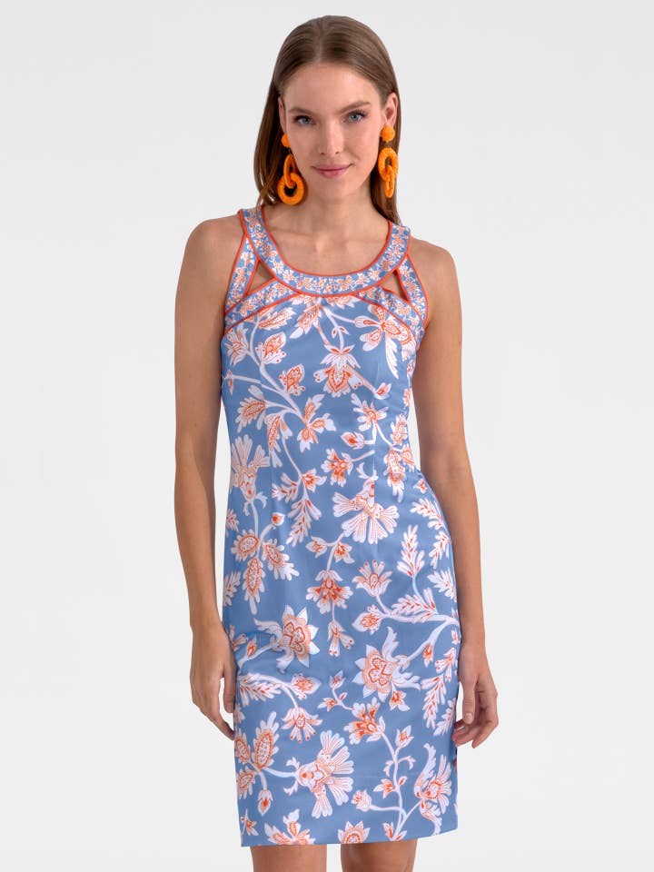 Jersey Isoscoles Dress - Stunning Stippling for wholesale by Gretchen Scott LLC