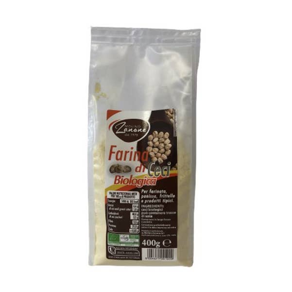 Farine de pois chiches biologique sans gluten ZANONE 400g pour la vente par Stella Foods s.r.l.