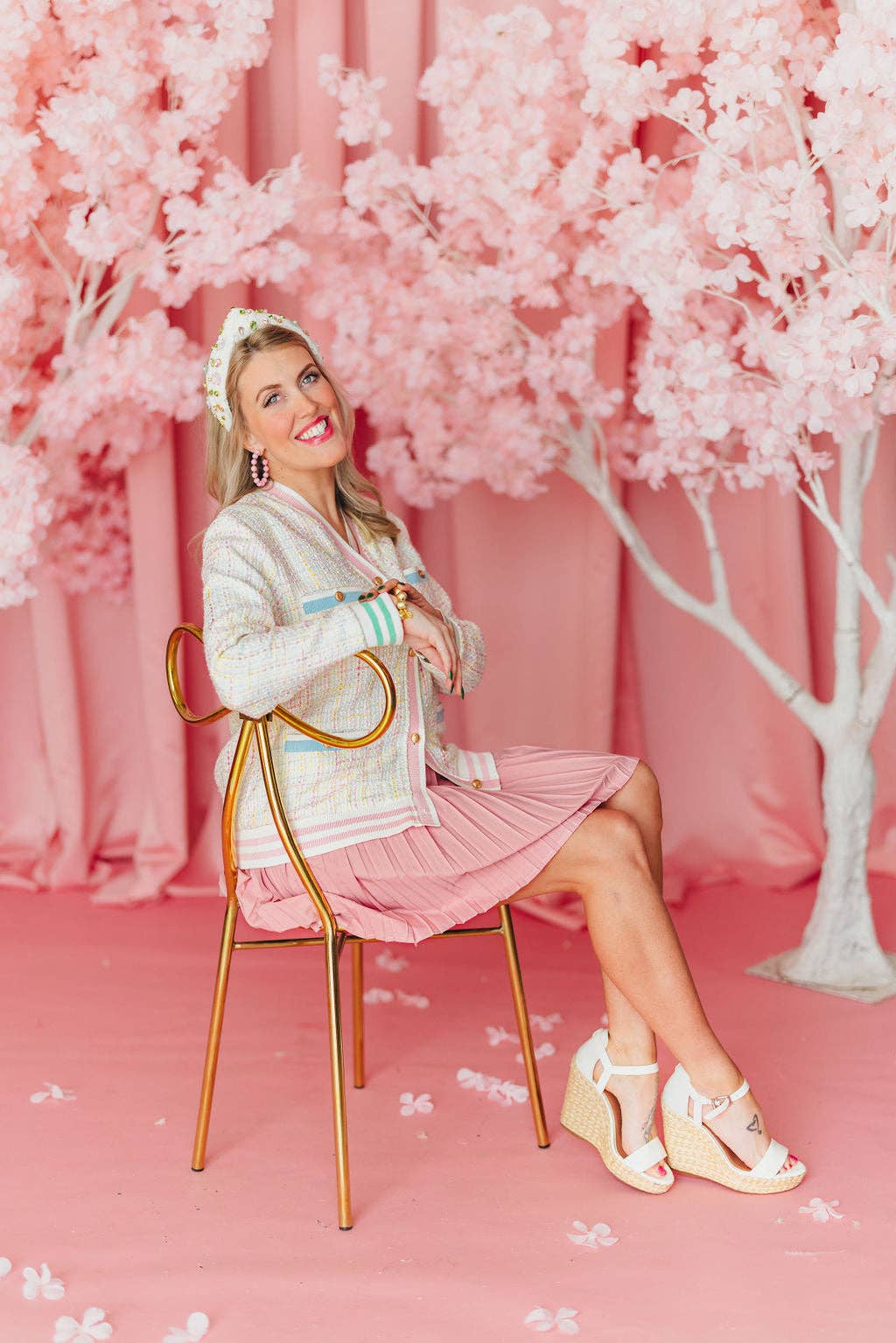 Brianna Cannon - Wholesale Cardigan - Women's - Pastel Tweed Cardigan 9