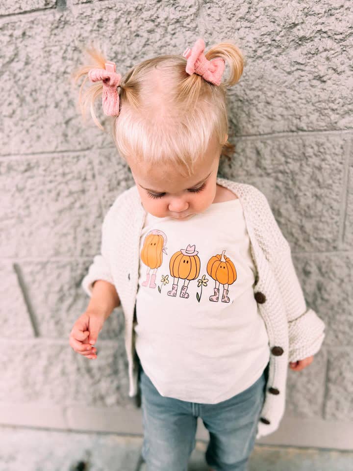 AK CLOTHING COMPANY, LLC - Wholesale Screen Printed T-Shirt - Kids - Pumpkin Gals Graphic Tee4