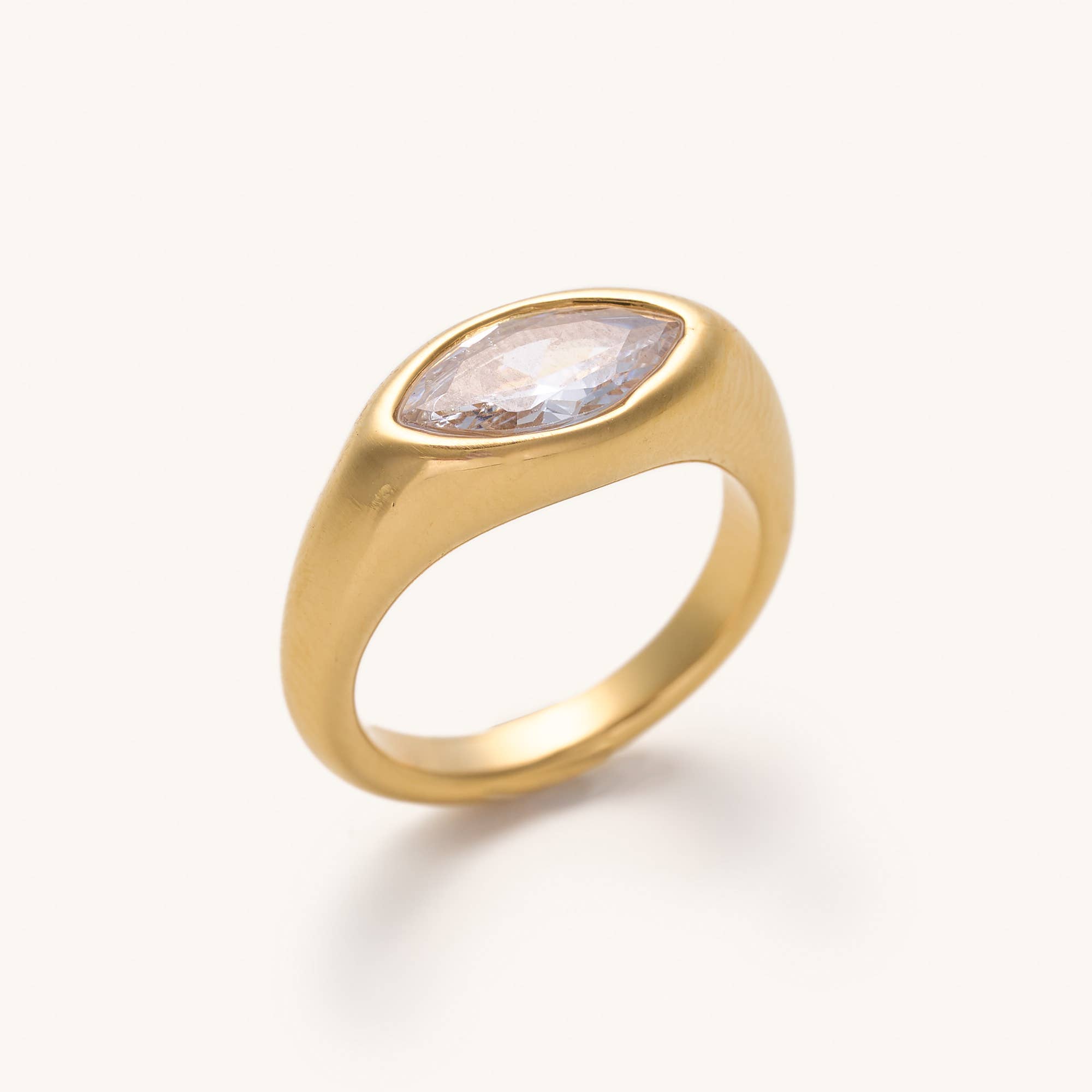 Nikki Smith Designs – wholesale Single stone/solitaire ring – Easton Marquise Crystal Pinky Ring