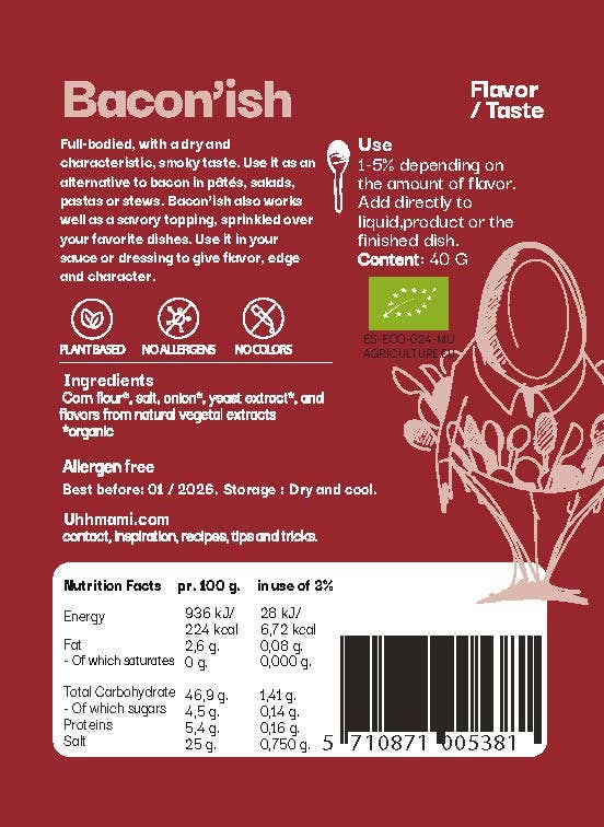 Uhhmami - Wholesale Dried Spice Mix - UHHMAMI BACON'ISH2