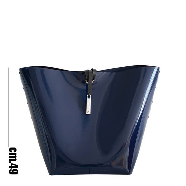 MAND “de Korte” in glanzend rubber gecombineerd met vilt voor wholesale door DAMPAÌ