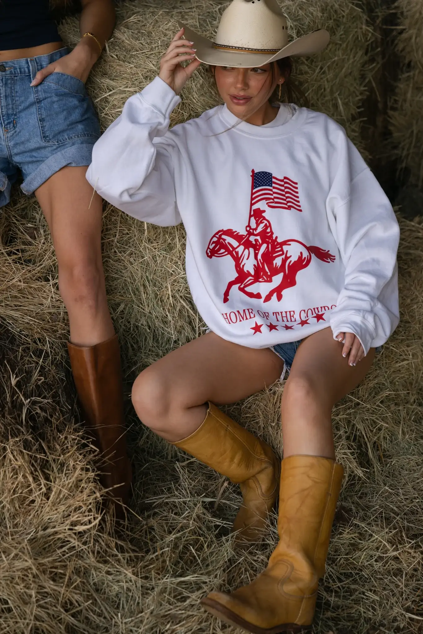 Madley - Wholesale Sweatshirt - Women's - Home of the Cowboy Sweatshirt 1