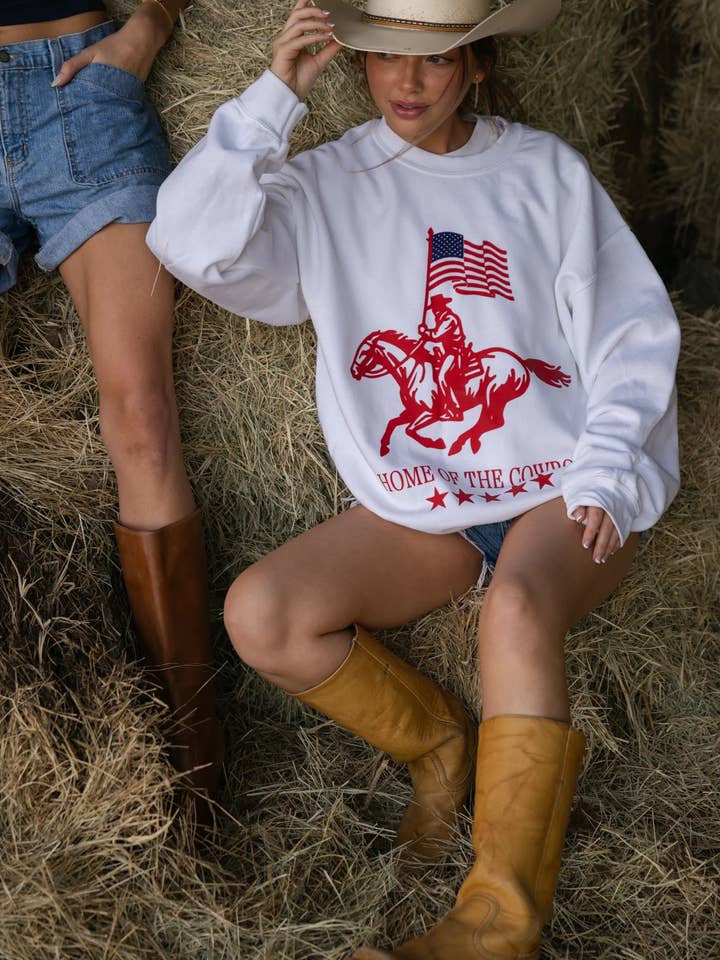 Madley - Wholesale Sweatshirt - Women's - Home of the Cowboy Sweatshirt 1