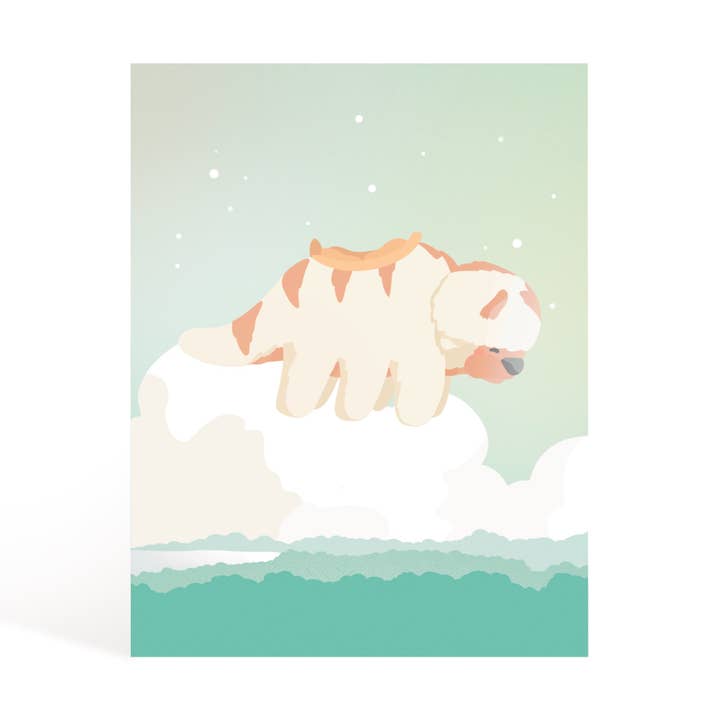 Flying Appa Art Print (5 x 7) for wholesale by Naptime Doodler