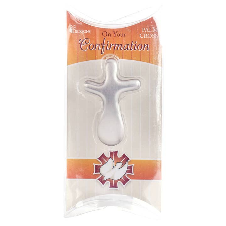 Cross Palm Confirmation Zinc Alloy 2.5"H for wholesale by Cottage Garden