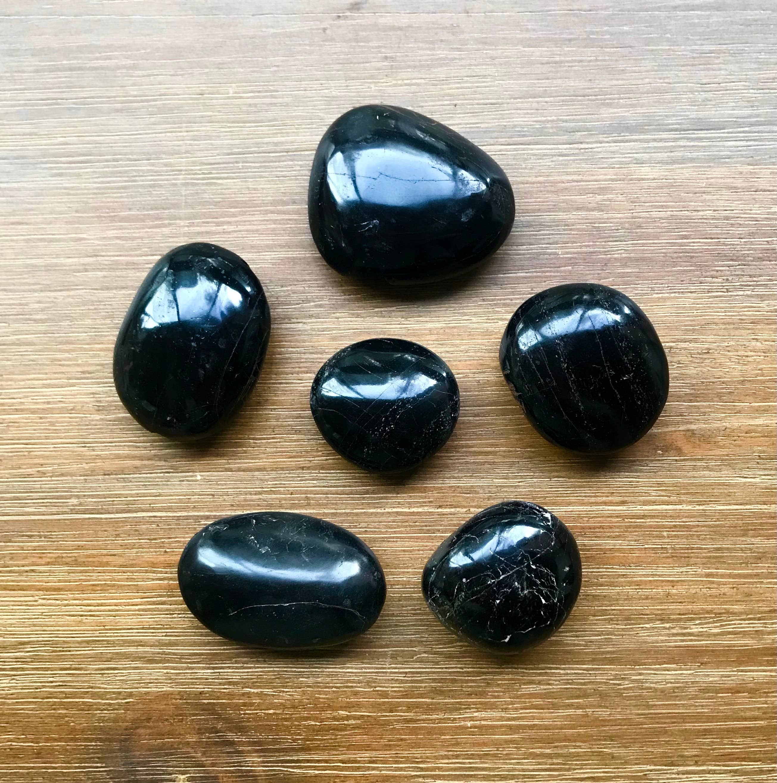 Subject II Change - Wholesale Spiritual Stone/Crystal - Polished Black Tourmaline Worry Stones