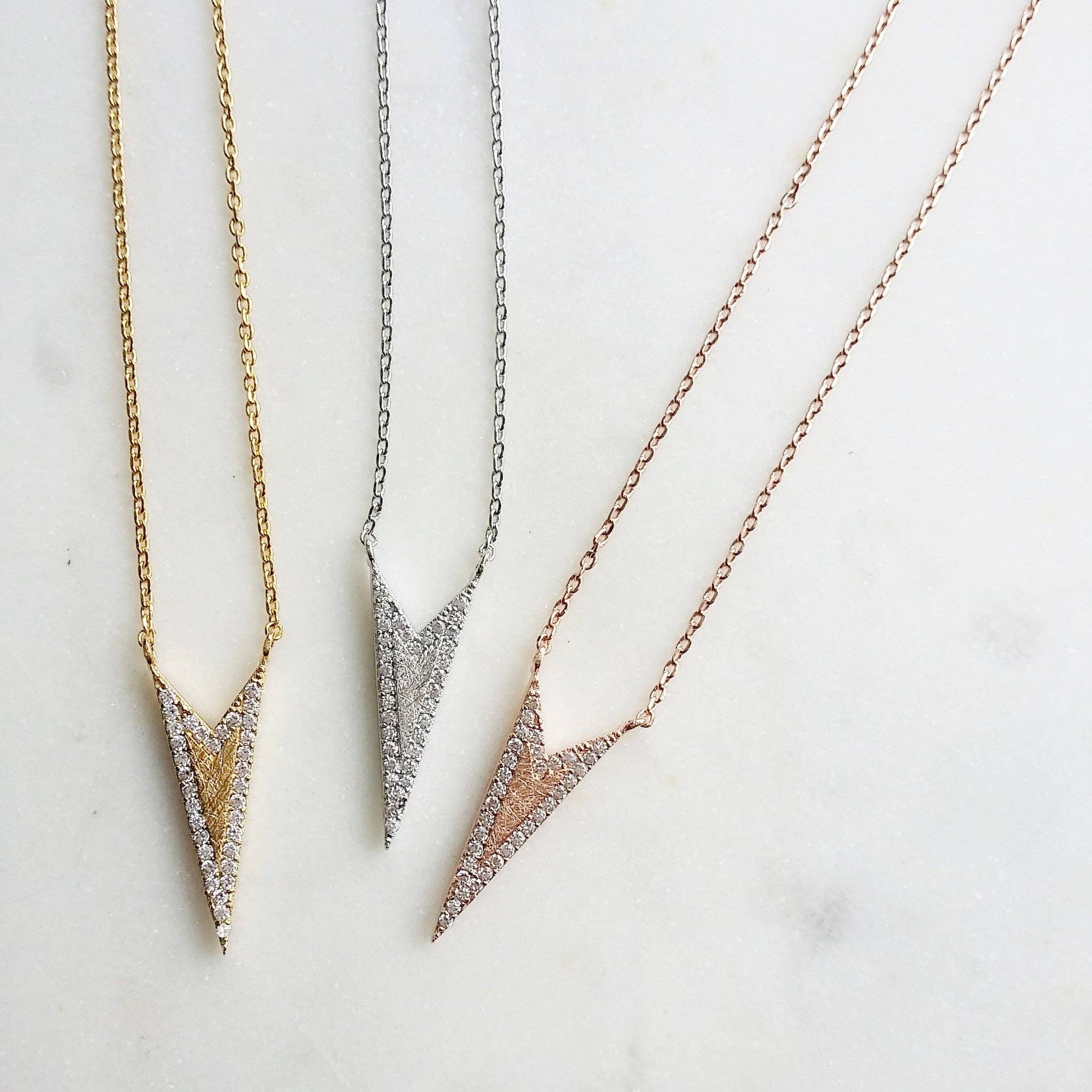 musthavemustget - Wholesale Pendant/Charm Necklace - Pavé Spike Necklace0