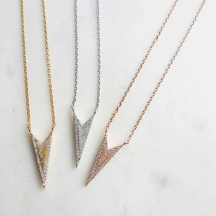 Pavé Spike Necklace for wholesale by musthavemustget
