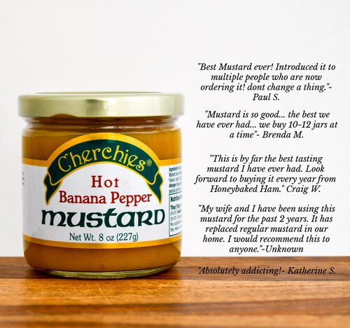 Cherchies Specialty Foods - Wholesale Mustard - Hot Banana Pepper Mustard1