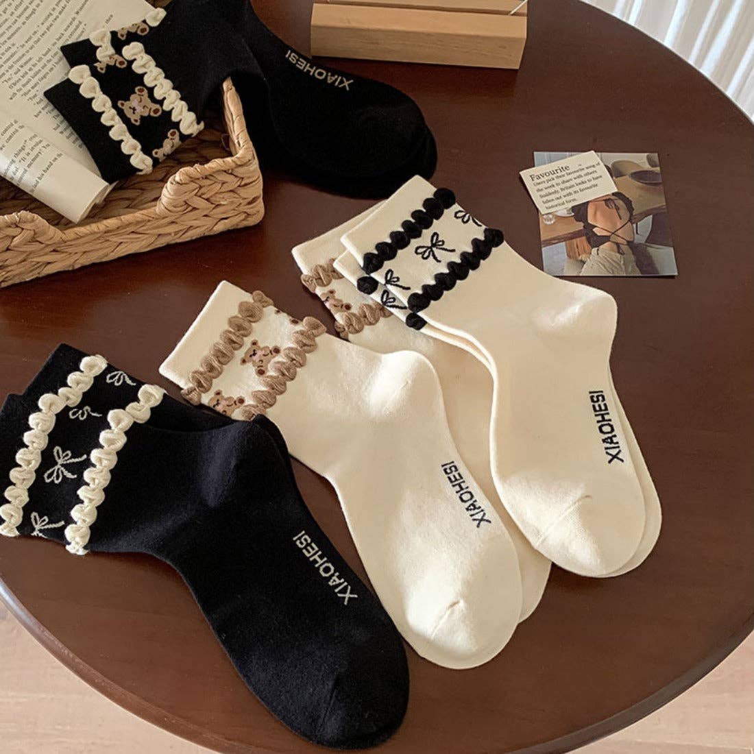 Funkyrel® Atzbranding Limited - Wholesale Socks - Women's - Rufia - Bubble Lace Cute Women's Socks6