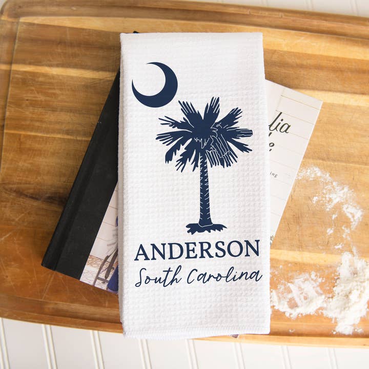 Canary Road - Wholesale Tea Towel - South Carolina Palmetto Tree Towel, Customizable Low Country0