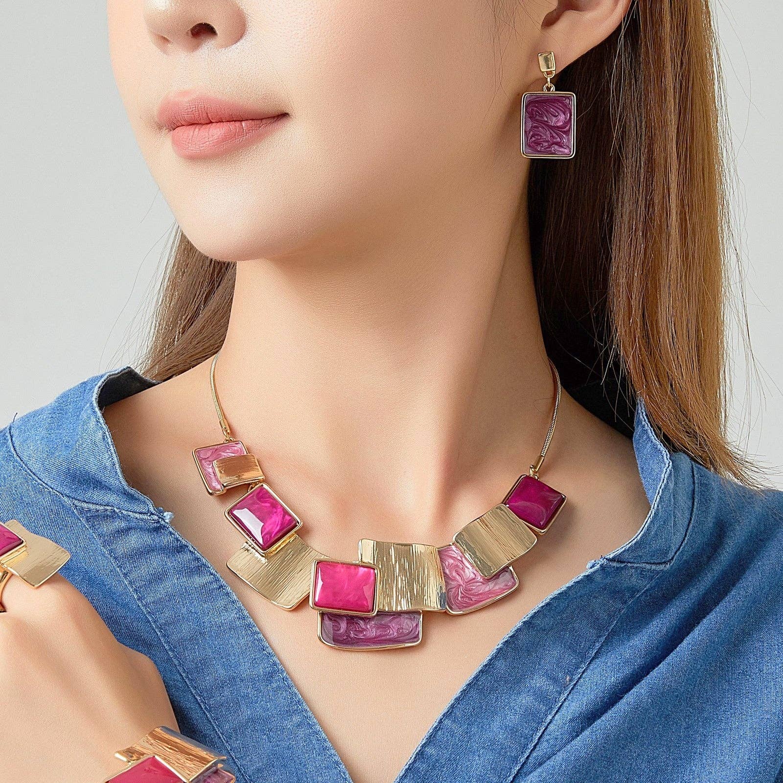 BELLE MISS - Venta al por mayor Collares con colgantes/abalorios - Collar Eline6