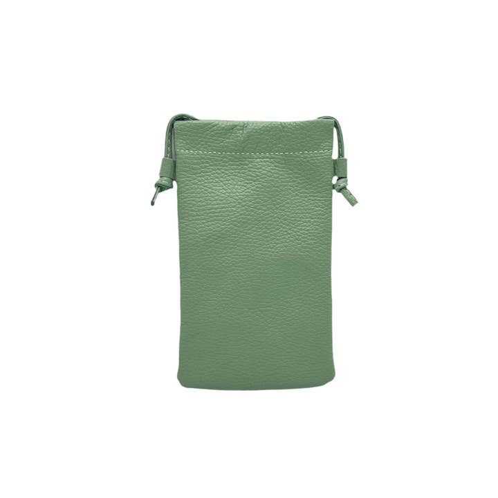 Suie Valentini srl - Wholesale Crossbody Bag - Women's - Genuine leather crossbody phone bag, Made in Italy, art. 1126284