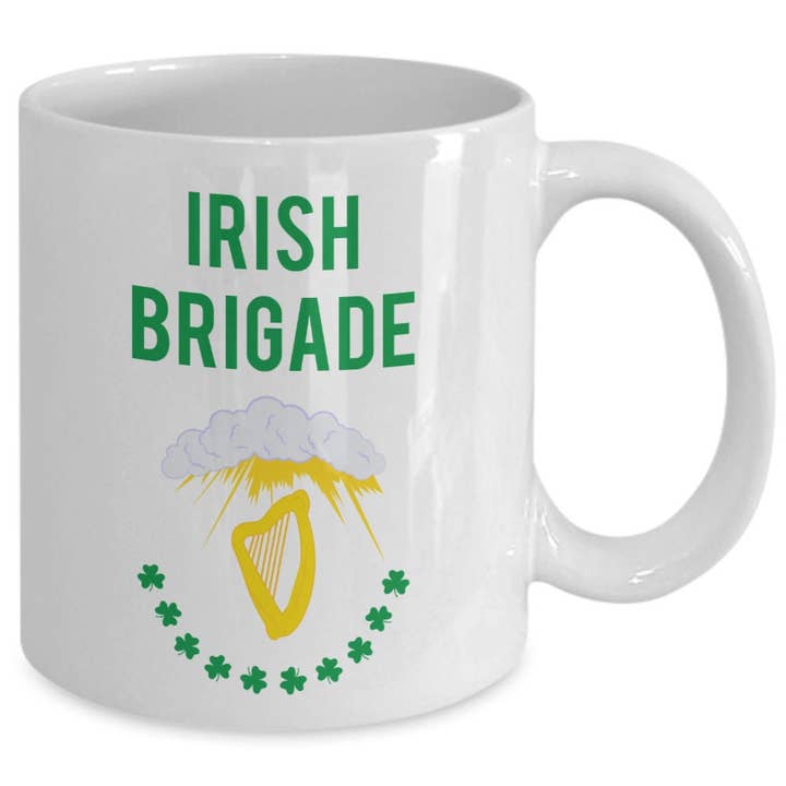 CustomHappy - Wholesale Coffee Mug - Irish Brigade Mug - Funny Tea Hot Cocoa Coffee Cup1