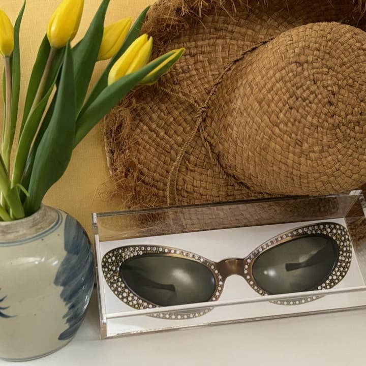 Decorative Trays/ Rhinestone Sunglasses Decorative Tray for wholesale by Ox Bow Decor