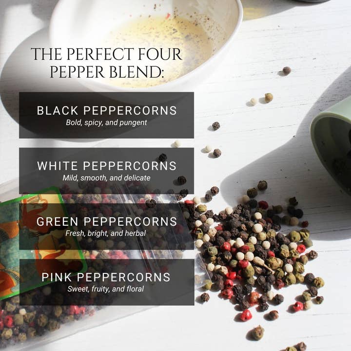 Melina's Gourmet - Wholesale Pepper/Peppercorns - California Four Peppercorn Blend 6oz2