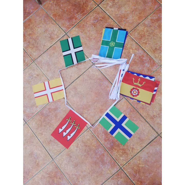 12m 39 Flag English County Collection Bunting for wholesale by Worldwide Flags Ltd