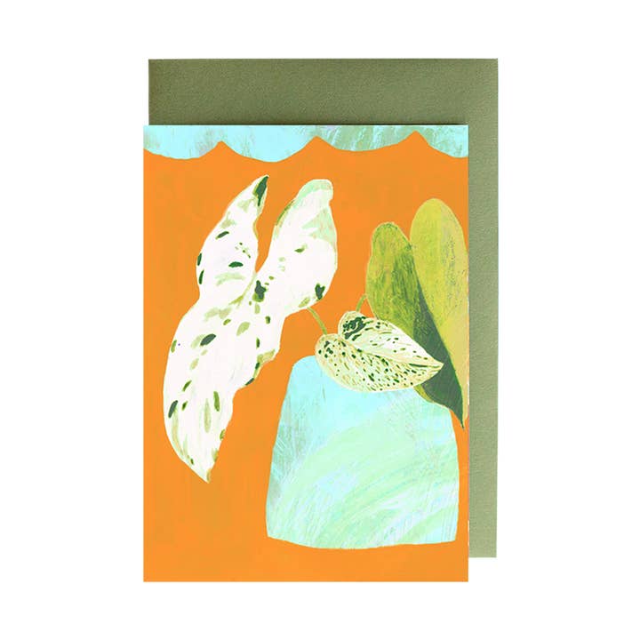 Georgie Daphne - Wholesale Everyday Greeting Card - Philodendron Greeting Card0