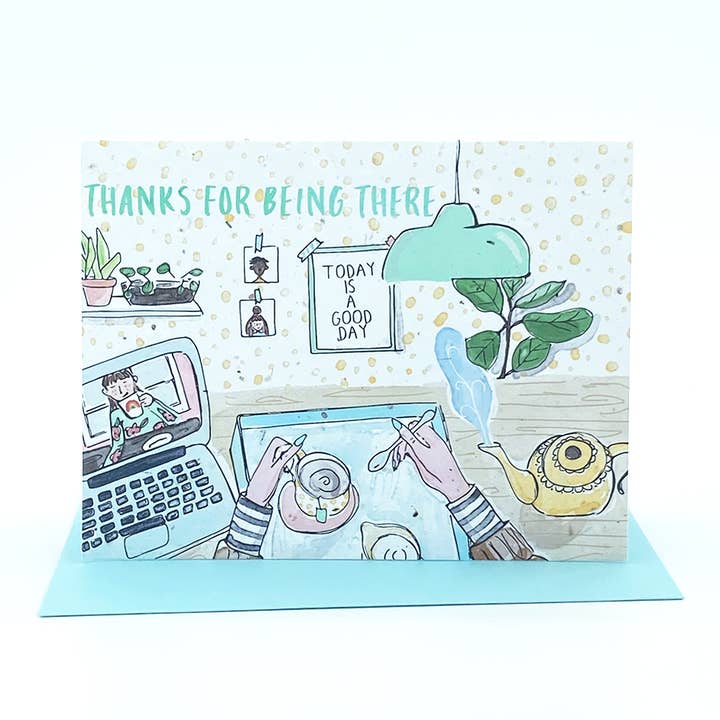 Scheda piantabile ZOOM FRIEND a scarto zero per la vendita all'ingrosso da parte di Jill+Jack Paper