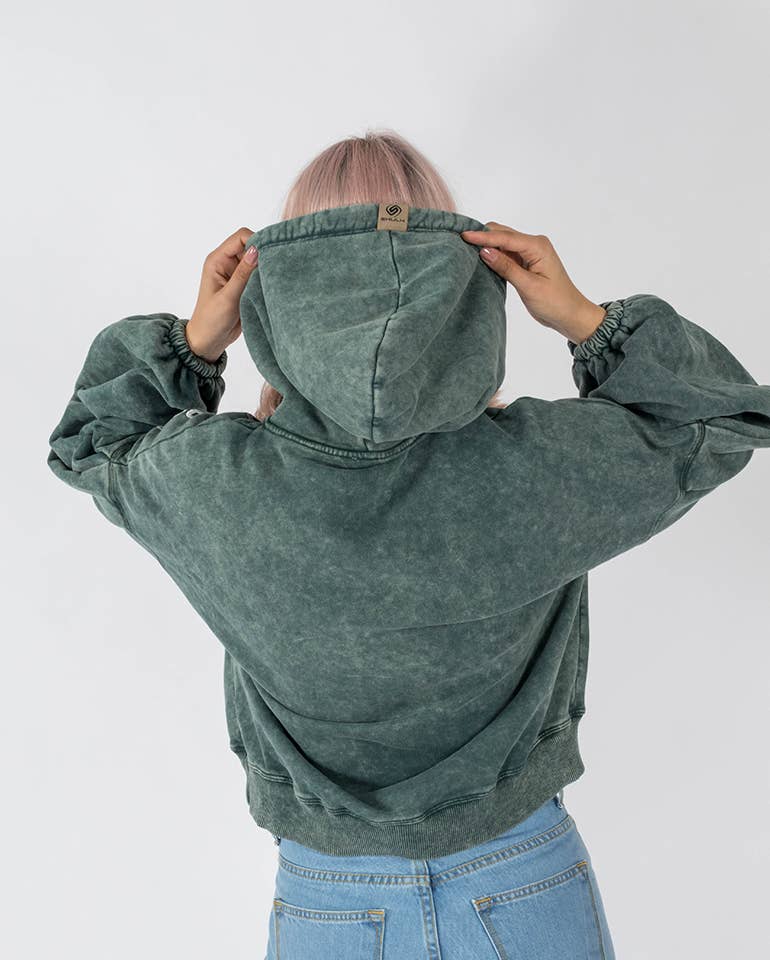 StockNow Unipessoal - Wholesale Hoodie - Women's - Hoodie Washed Green2