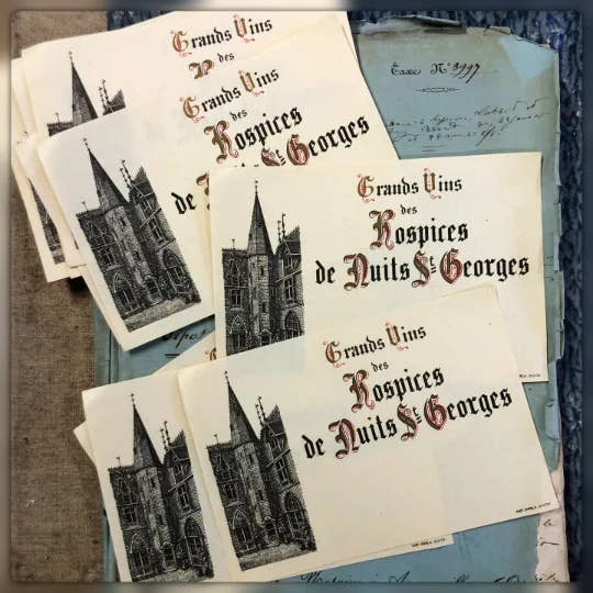 Monahan Papers - Wholesale Gift Tag Label - Vintage French Wine Labels in bundles of 10