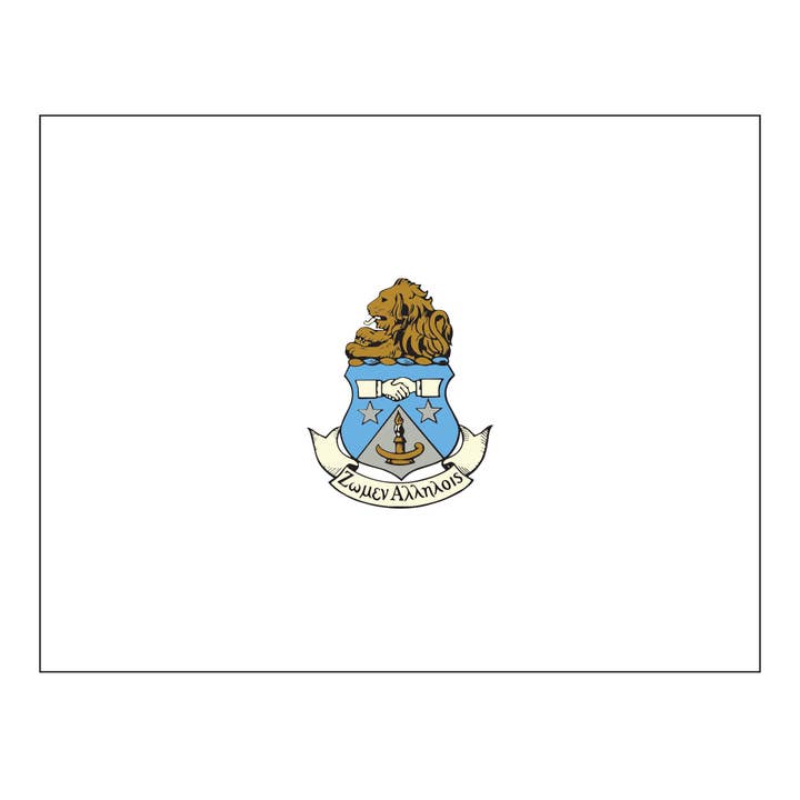 Donovan Designs - Wholesale Stationery/Notecard Set - SORORITY OFFICIAL CREST FOLDOVER NOTECARDS