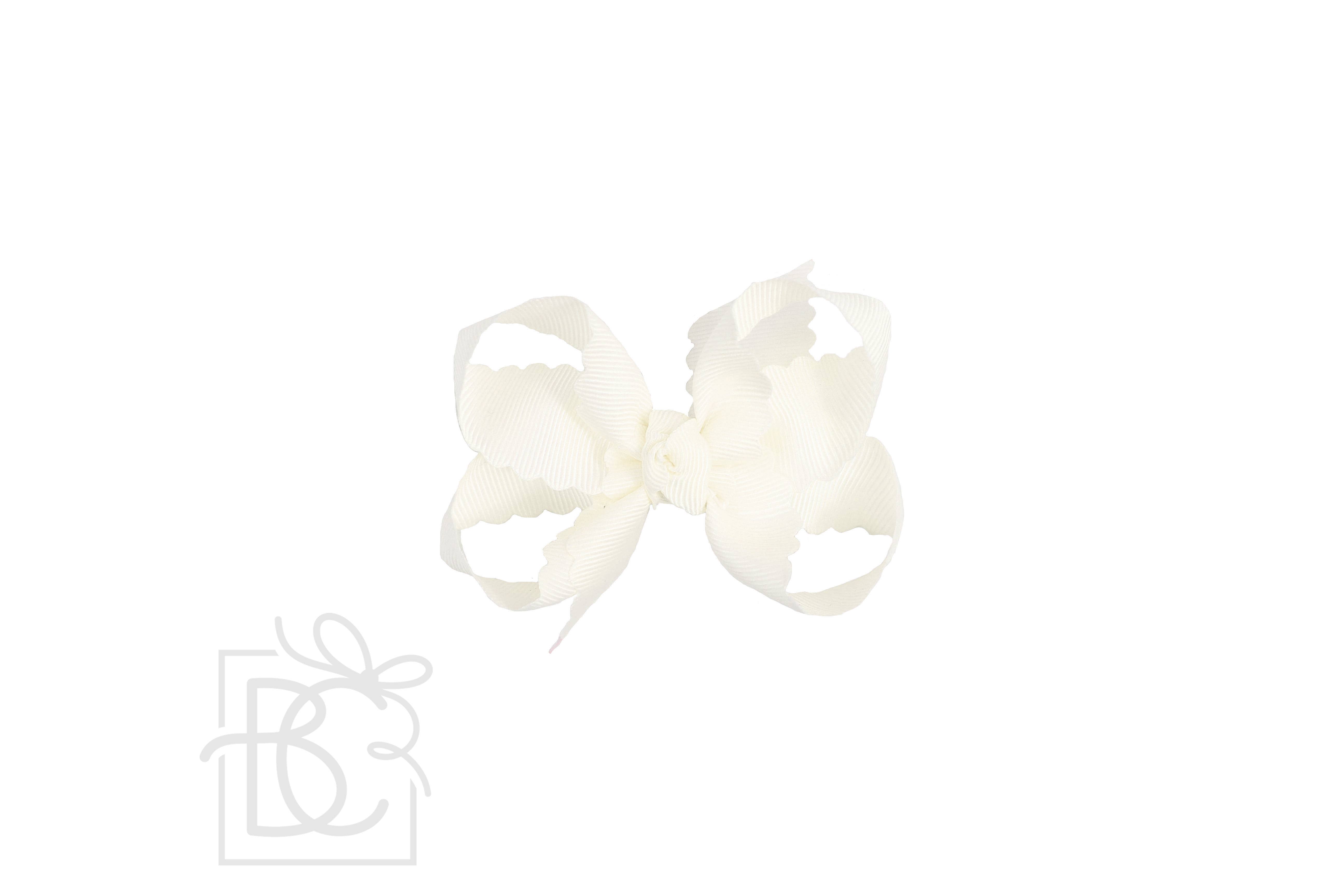Beyond Creations, LLC – wholesale Hair bow – Kids – SCALLOPED EDGE BOW0
