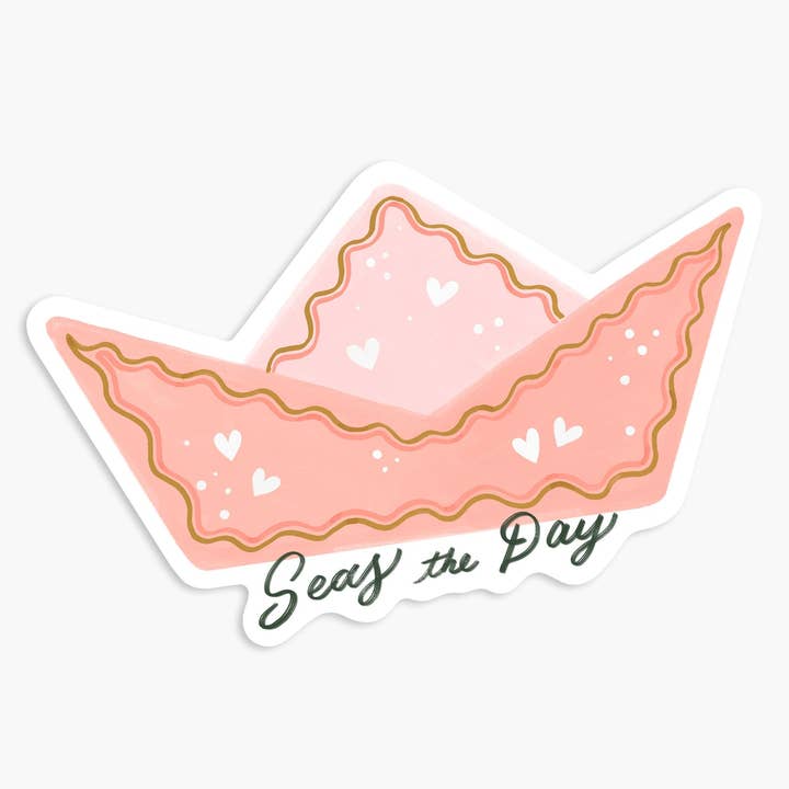 Seas the Day - Vinyl Sticker for wholesale by Day One Paper Co.