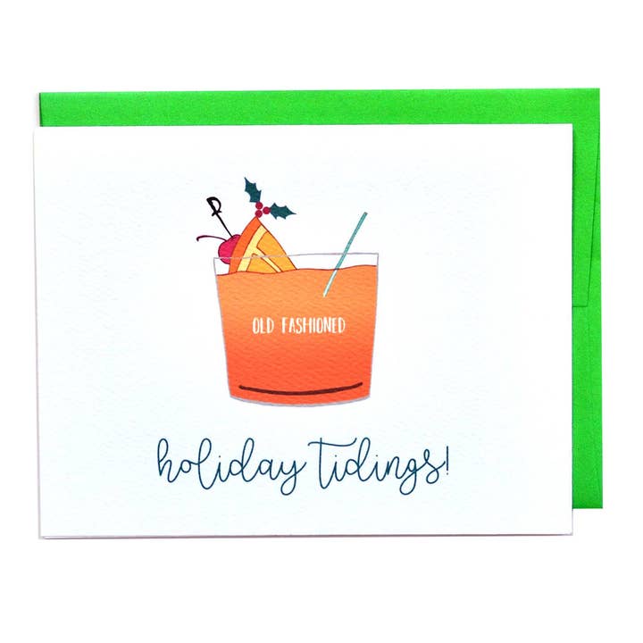 Cracked Designs – wholesale Season’s Greetings card – Old Fashioned Holiday