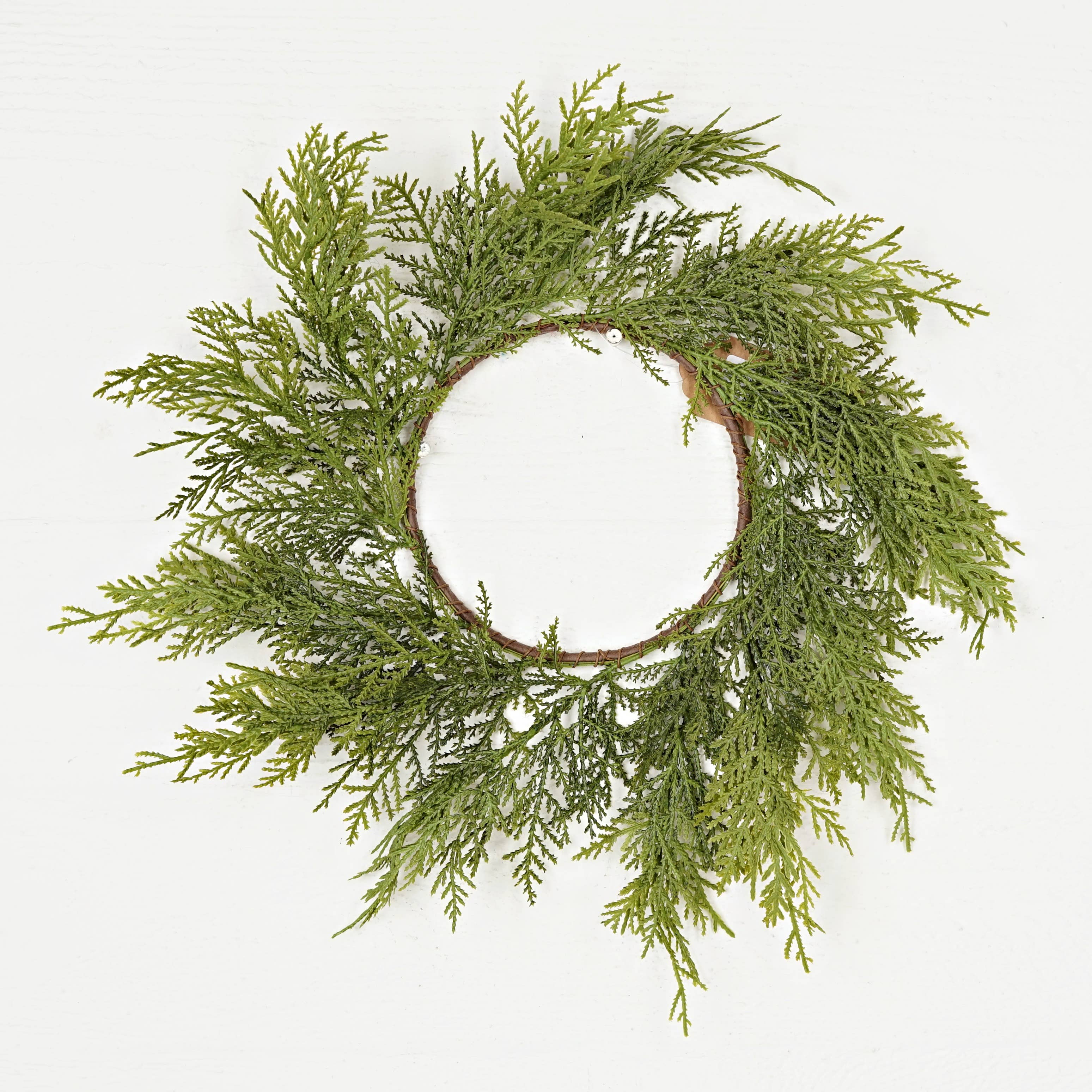 Holiday Depot Inc. - Wholesale Wreath - 510302- 6.5in(18in) Ring-Superior Real Touch Mix Cedar0