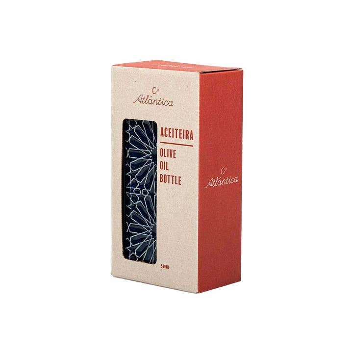 Companhia Atlântica – wholesale Oil/vinegar dispenser – Ceramic Cruet "Alicatos" 500ML - Various Colors - With Dispenser1