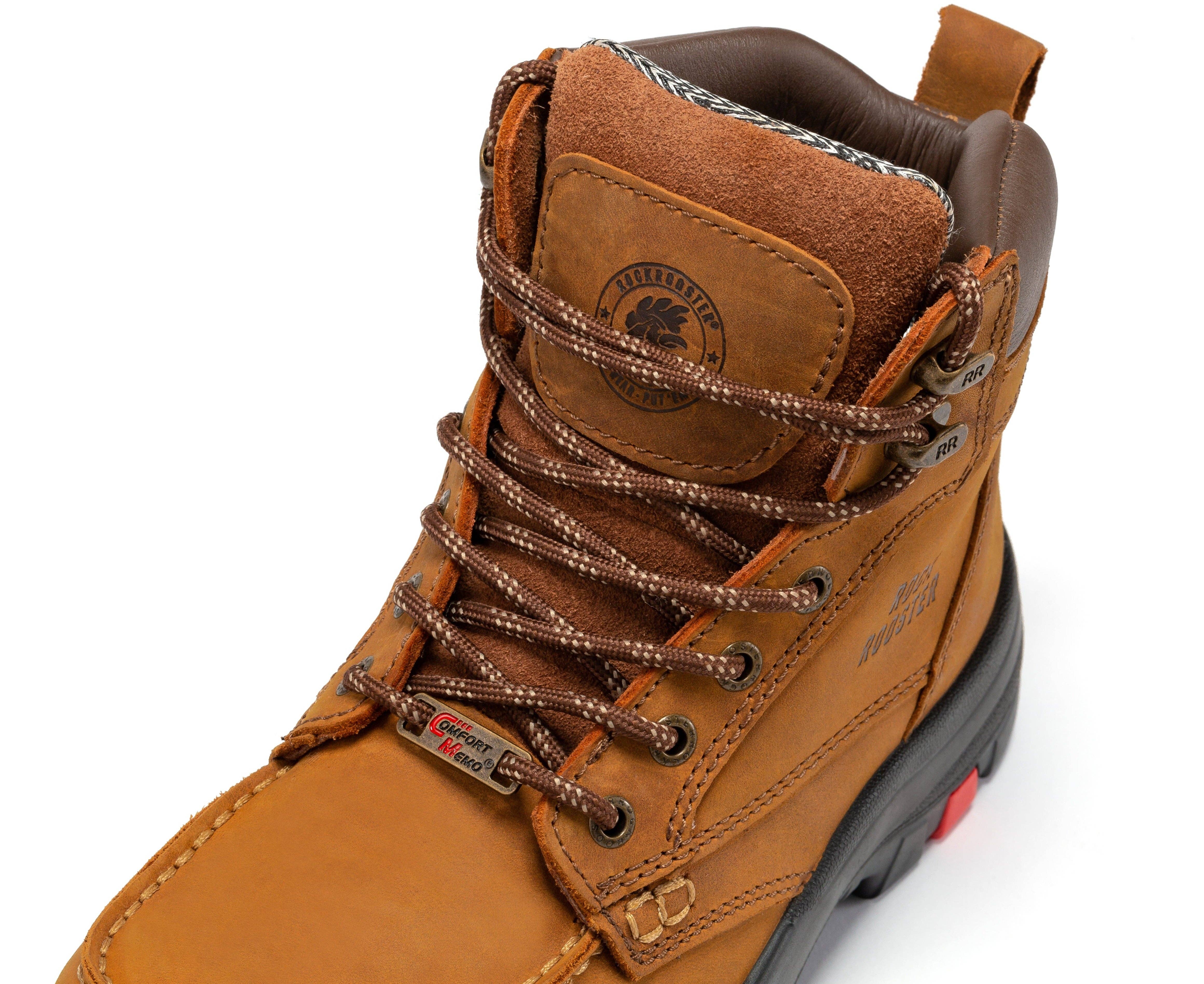 Rock Rooster Footwear - Vente Bottes – unisexe - Embout en acier ROCKROOSTER Zumbro de 6 pouces de large, semelle extérieure en caoutchouc, protection EH, ASTM 2413, bottes de travail AK3702