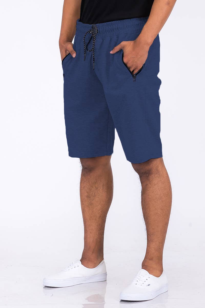WEIV - Vente Short – homme - SP111 Short de survêtement en coton chiné pour homme22