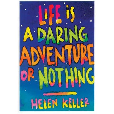 Greeted Card - Life Is A Daring Adventure - "Congratulations for wholesale by Syracuse Cultural Workers