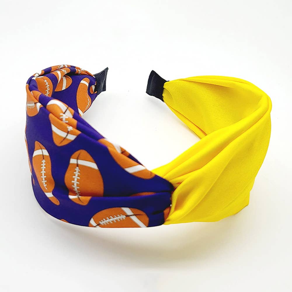 Sensibling Corp. - Wholesale Fashion Headband - Women's - Game Day Football Patterned Twisted Headband9