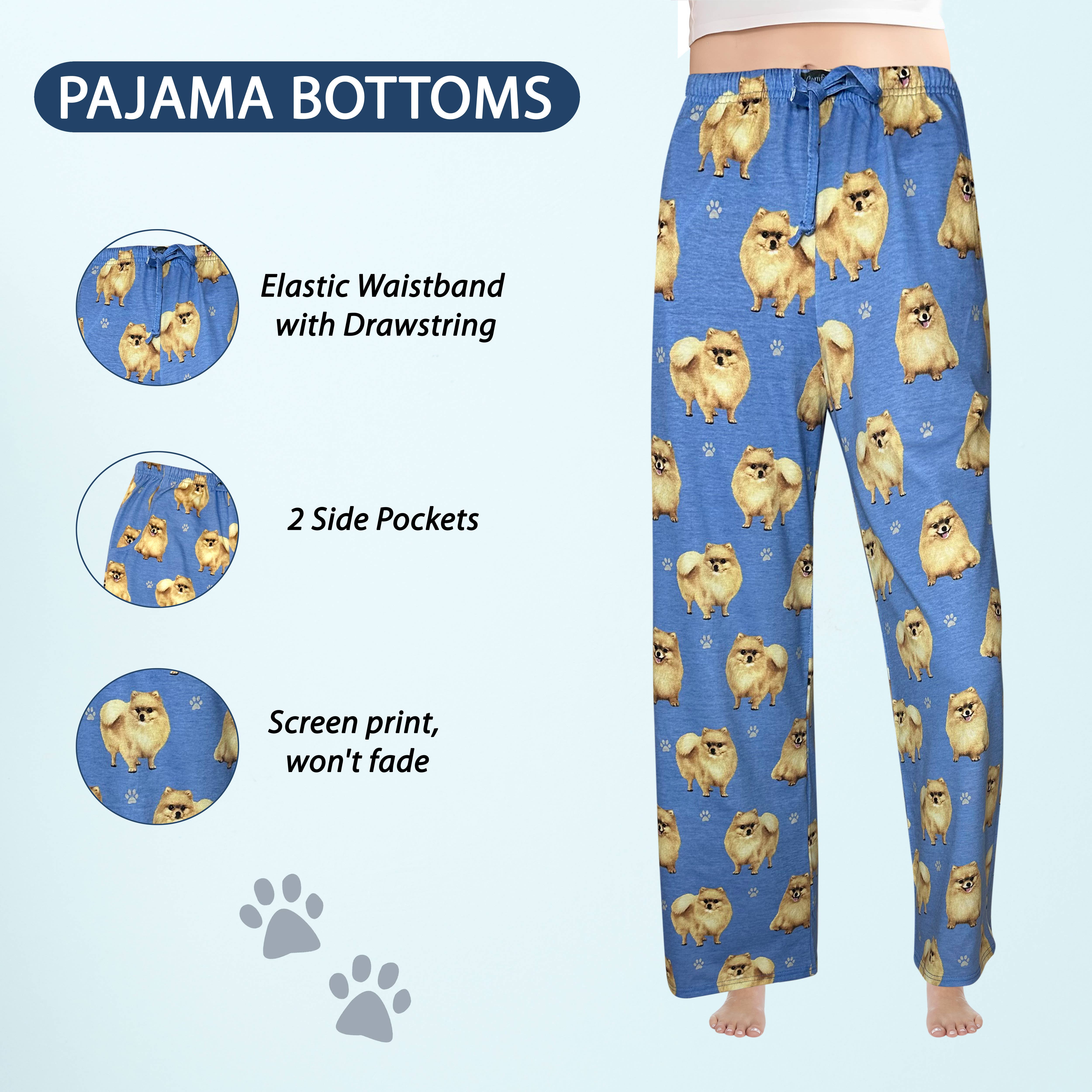 E&S Pets - Wholesale Sleepwear Bottom - Women's - Pomeranian Pajama Bottoms - Pet Lover Pajama Pants1