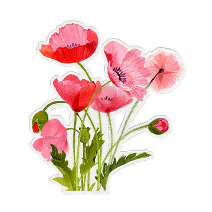 Rosa Vallmo - Vinyl Klistermärken - Blommor för wholesale av Felix Doolittle