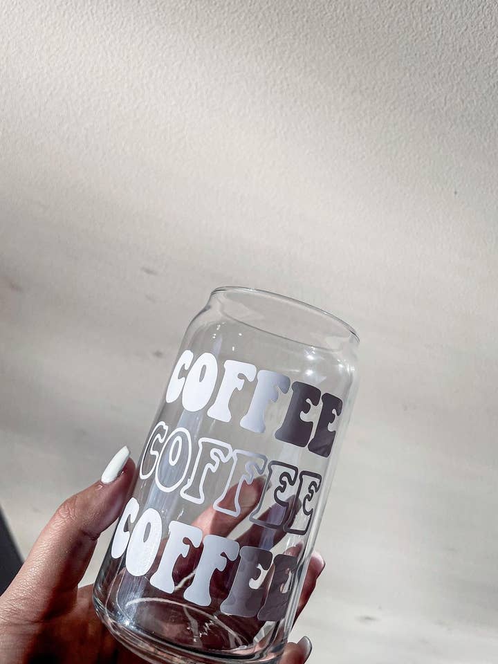 Lot de 3 verres à café pour la vente par judi k designs