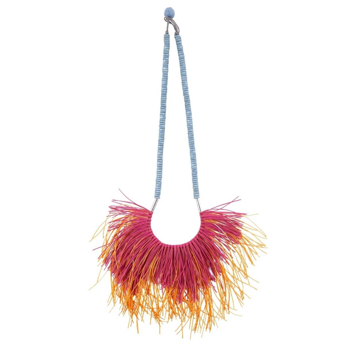 Bijondo - Vendita all'ingrosso Collane di perline/perle - Collana artigianale boho legno e caucciù Notre Dame0