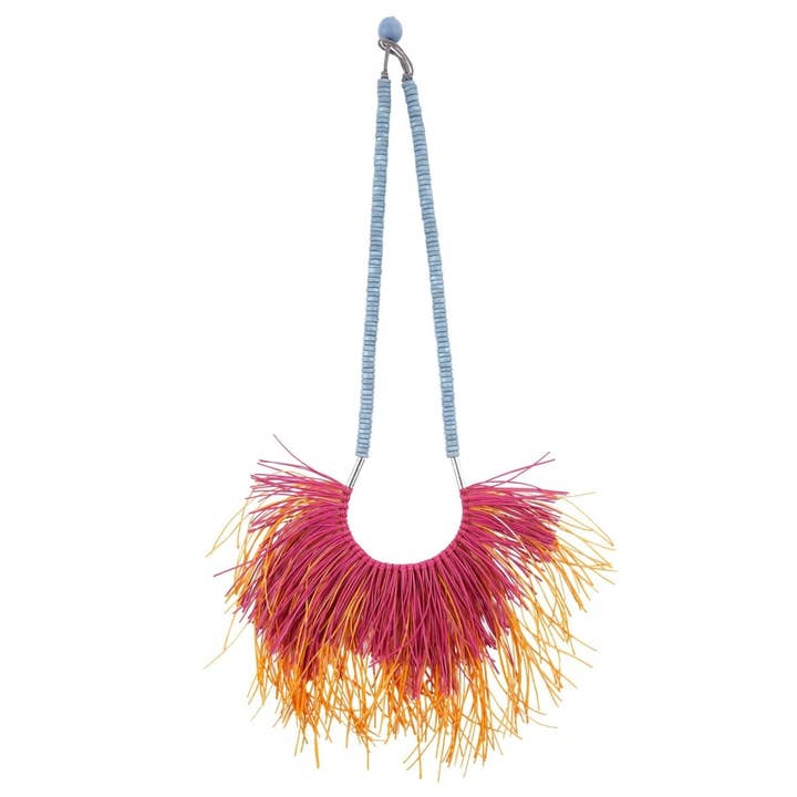 Bijondo - Vendita all'ingrosso Collane di perline/perle - Collana artigianale boho legno e caucciù Notre Dame